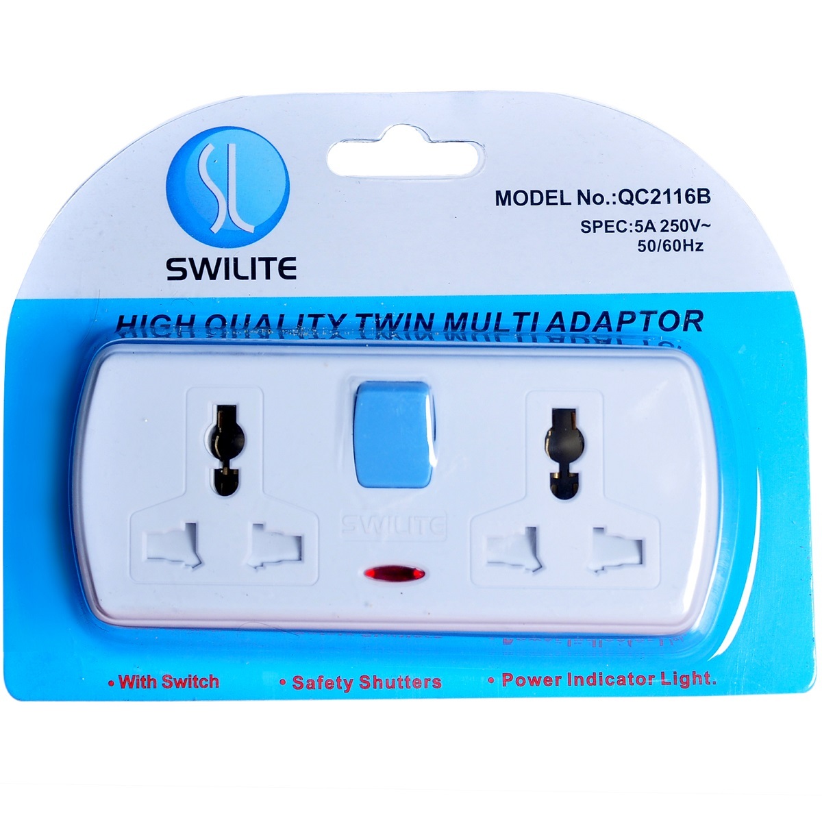 Swilite Multi Plug Adaptor 4W QC2116B