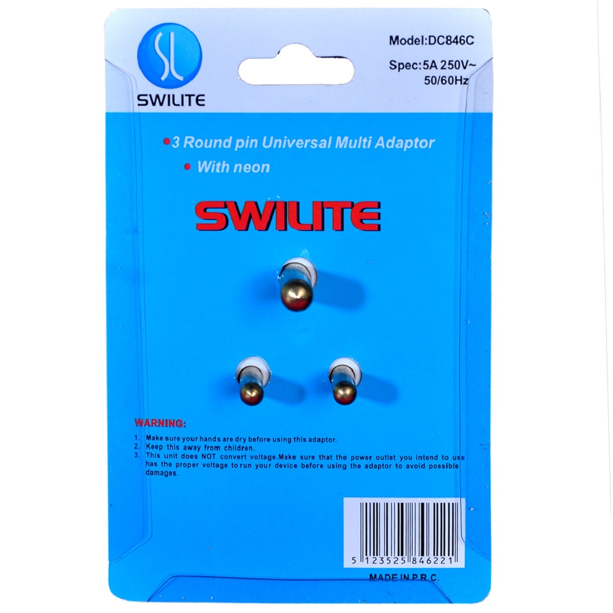 Swilite Multi Plug Adaptor 5A DC846C