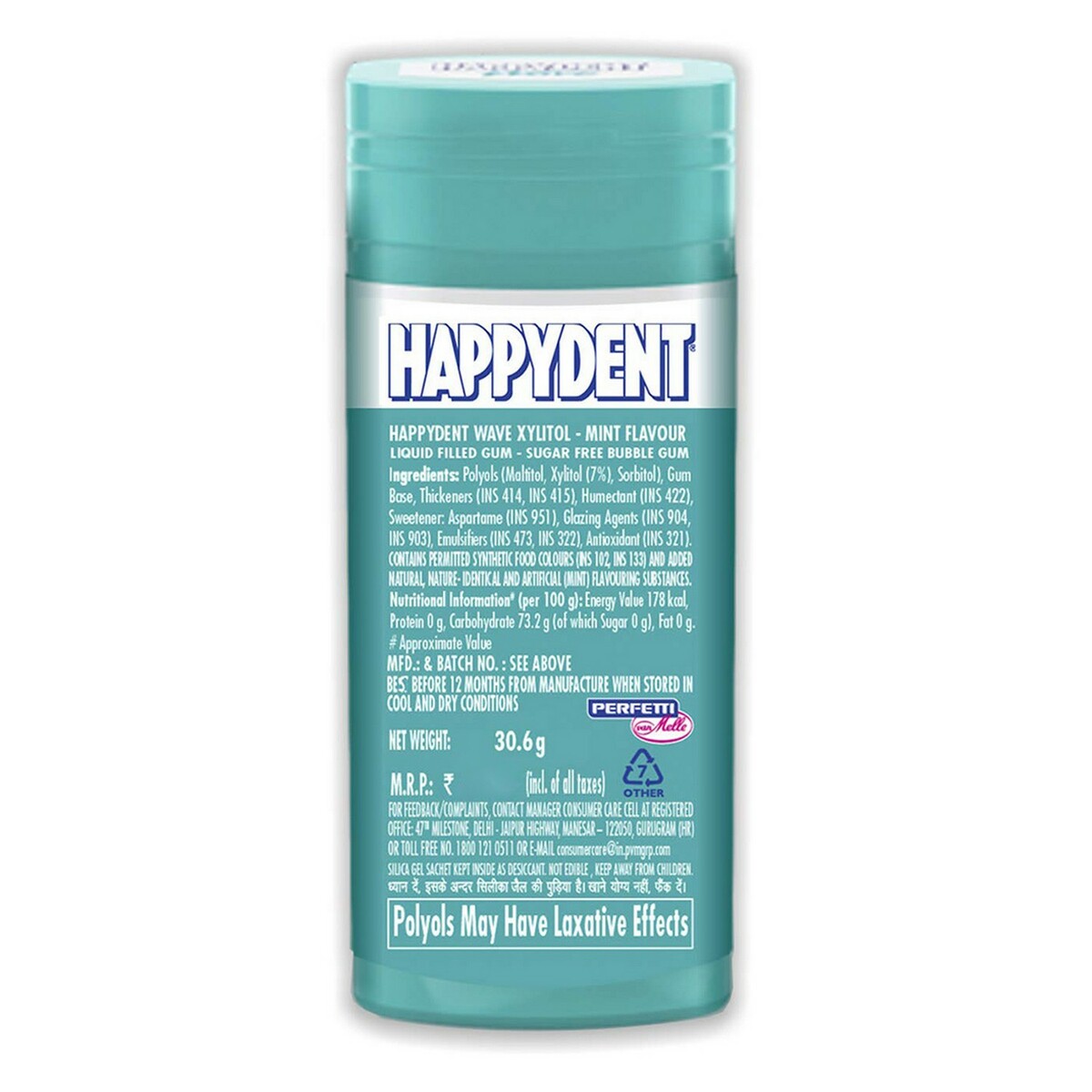 Happydent Wave Xylitol Mint Bottle 28.9g
