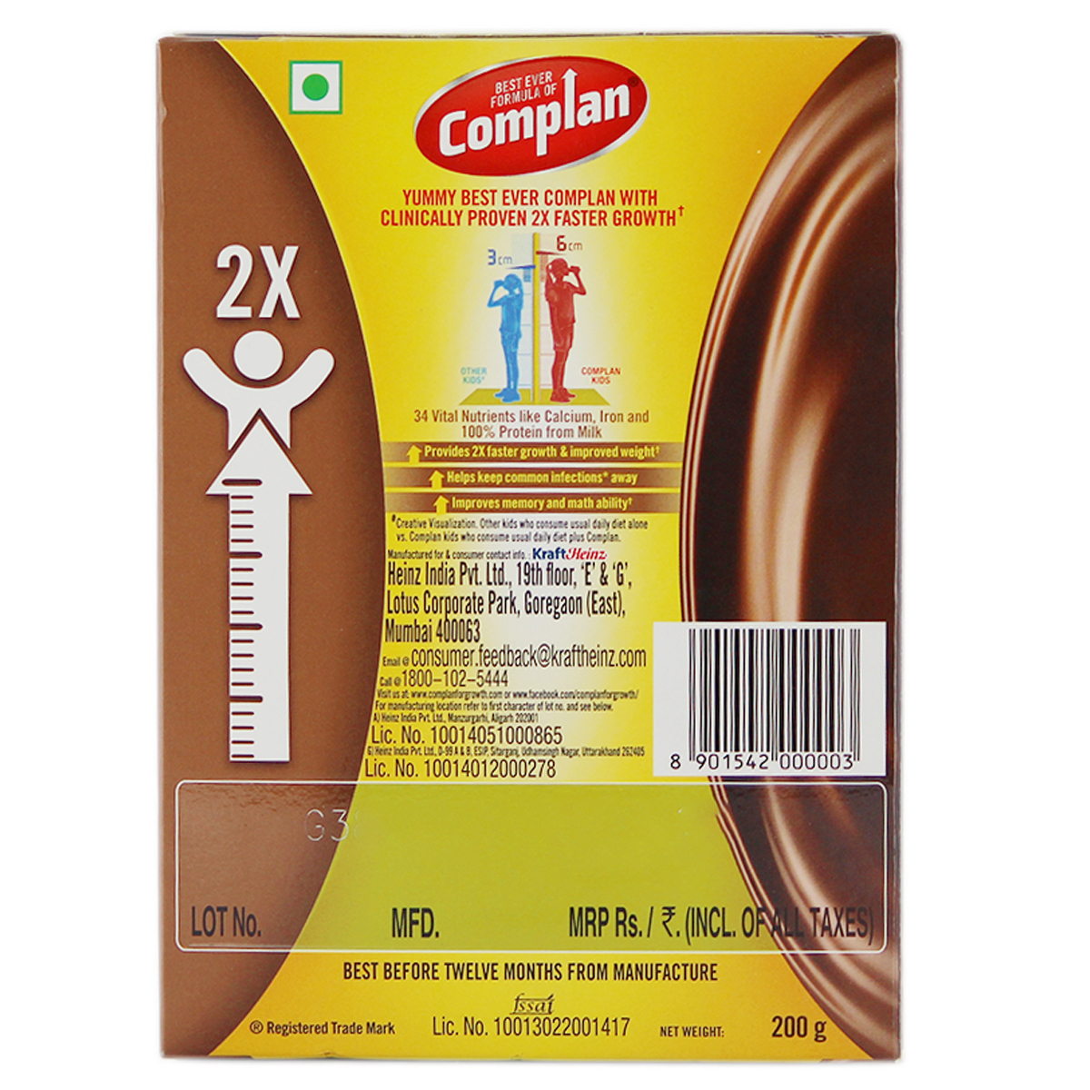 Complan Milk Drink Classic Chocolate Flavour 200g