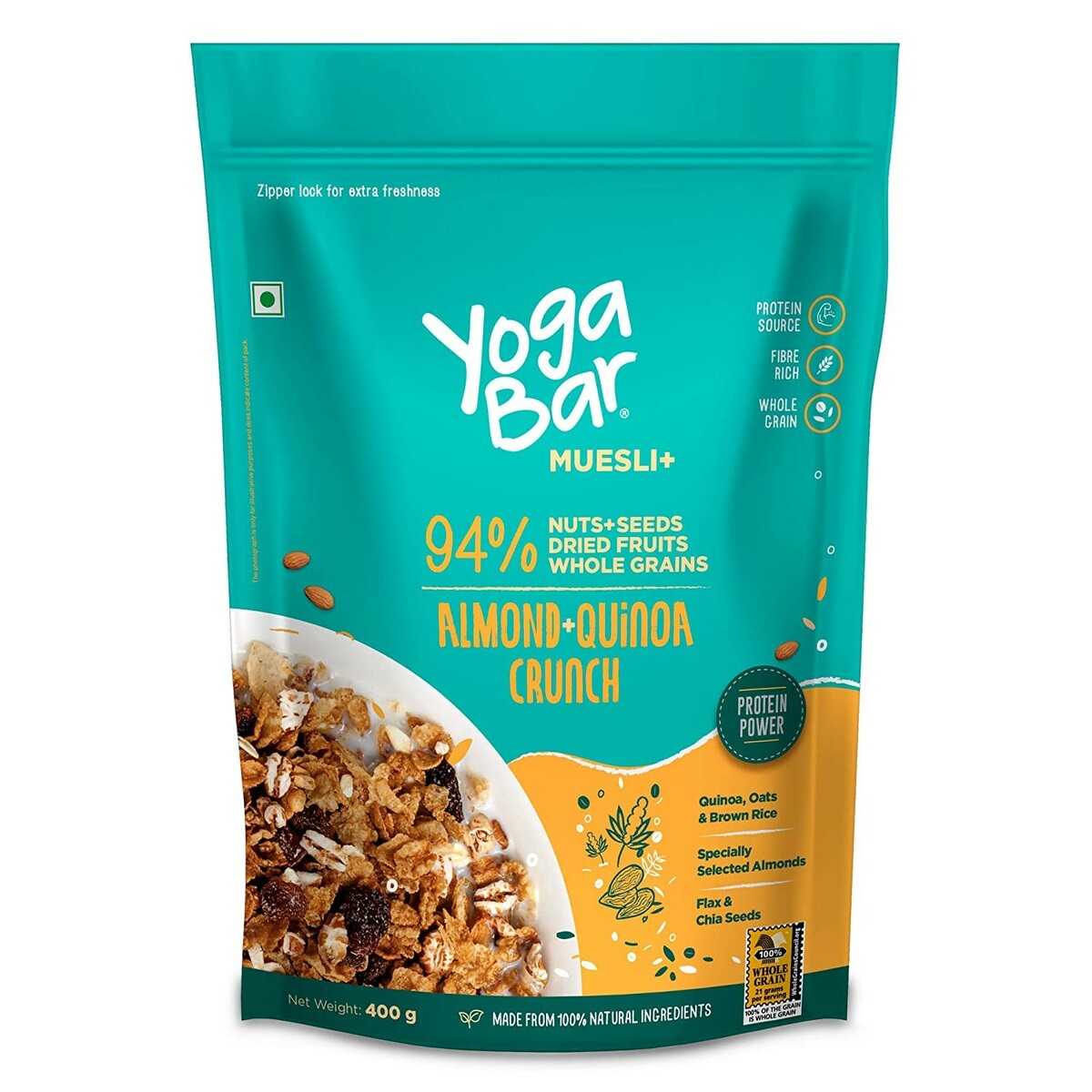 Yoga Bar Breakfast Muesli Nuts and Seed Almond 400gm