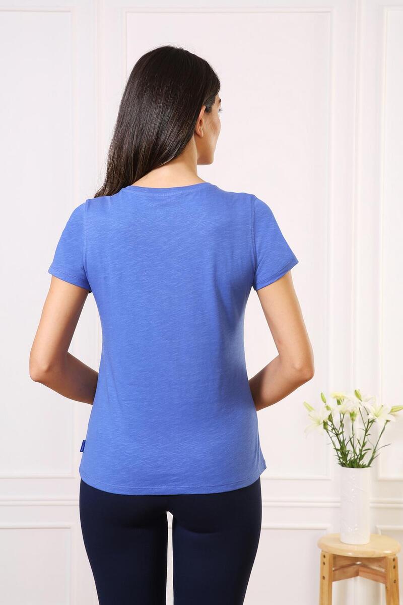 Van Heusen Woman Intimates V- Neck T-Shirt- Amparo Blue