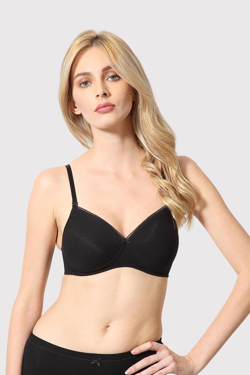 Van Heusen Woman Intimates Non-Wired Padded Bra - Black - C Cup