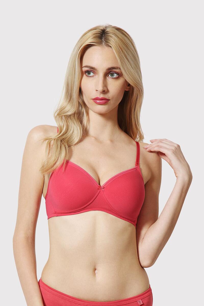 Van Heusen Woman Intimates Non-Wired Padded Bra - Coral - C Cup
