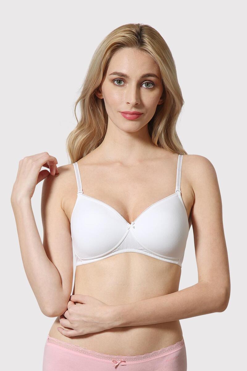 Van Heusen Woman Intimates Non-Wired Padded Bra - White - C Cup