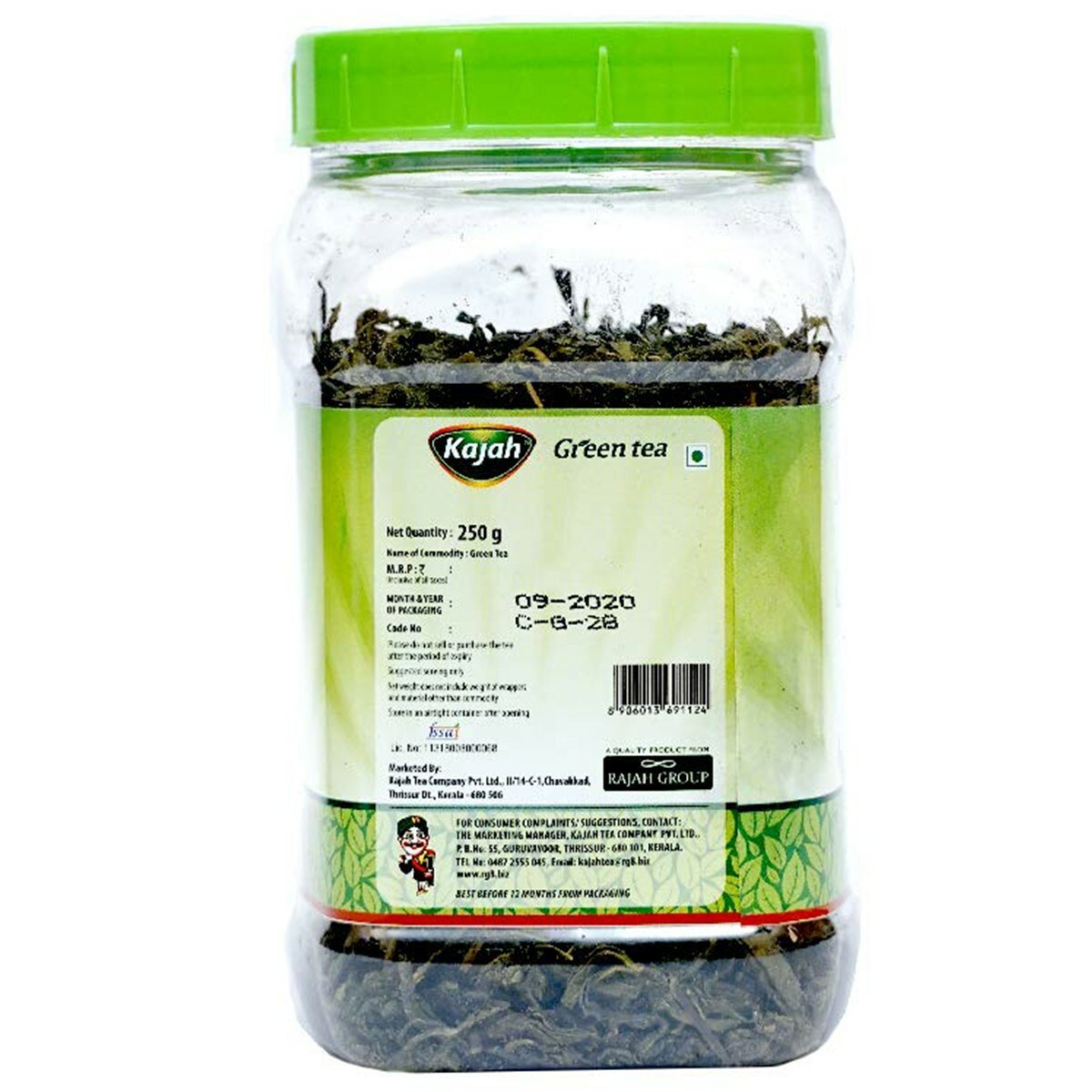 Kajah Green Tea jar 250g