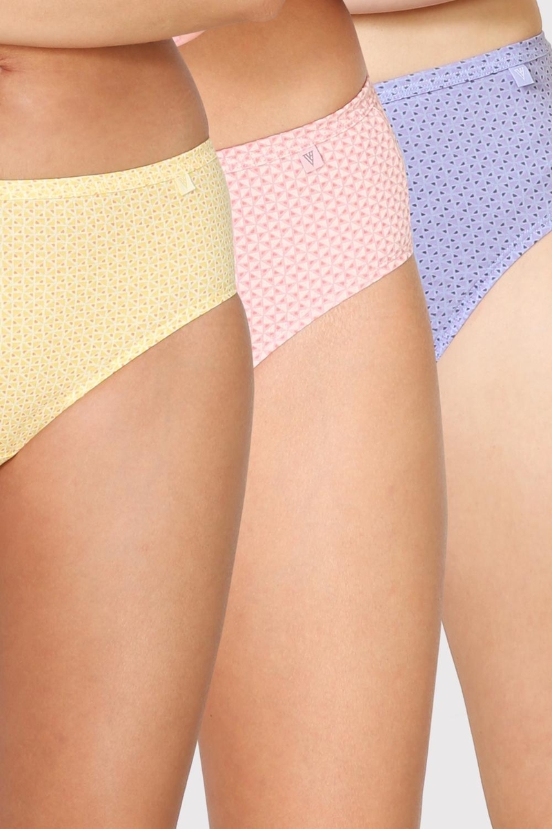 Van Heusen Woman Intimates Panty Hipster (Pack Of 3) - Light Assorted