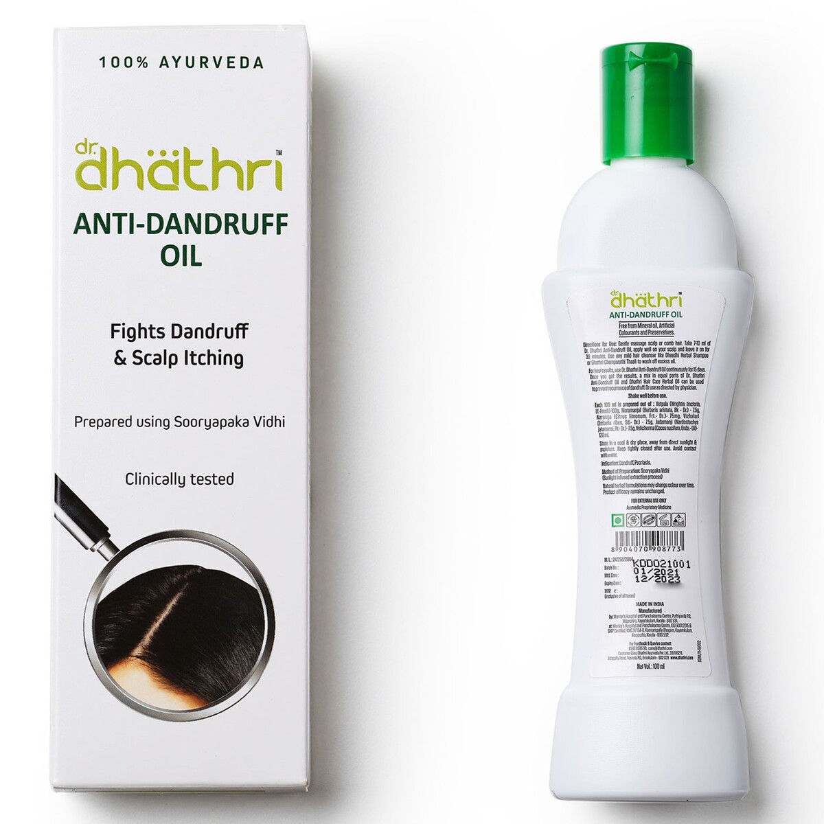 Dhathri Hair Oil Anti- Dandruf 100ml
