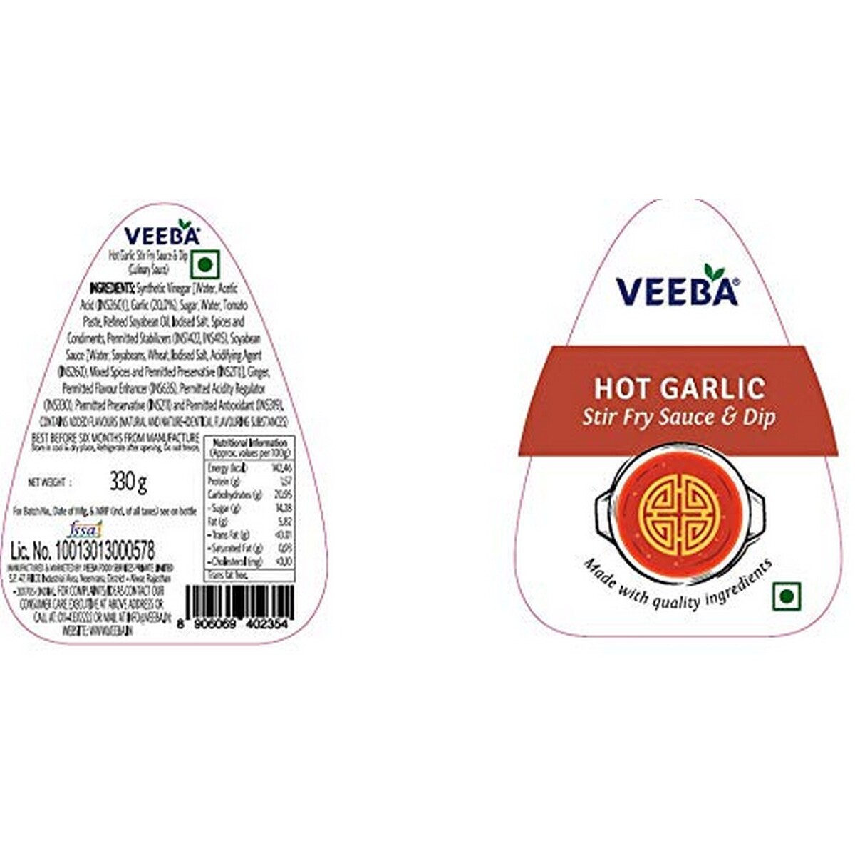 Veeba Hot Garlic Stir Fry Sauce & Dip 330g