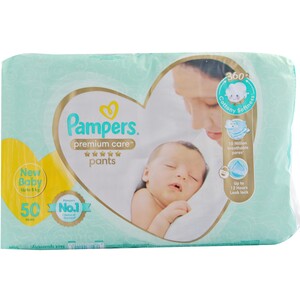 Pampers Pants Baby Premium Care New Born 50s