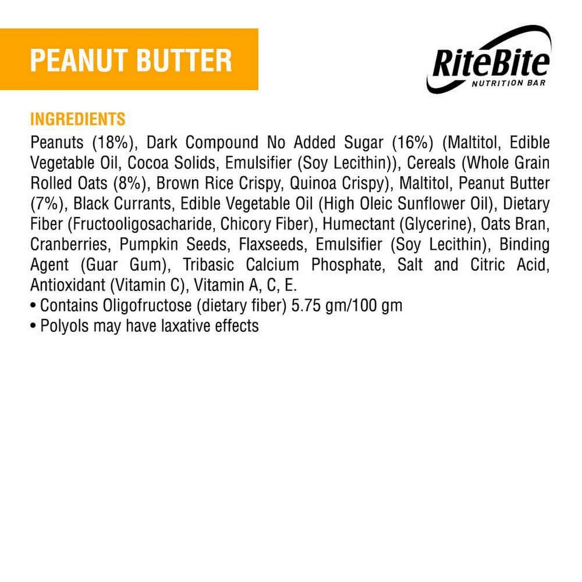 Rite Bite Peanut Butter 40g