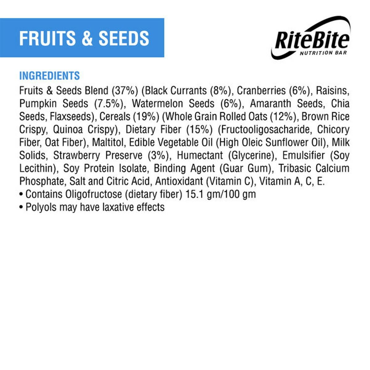 Rite Bite Fruit&Seed 35g