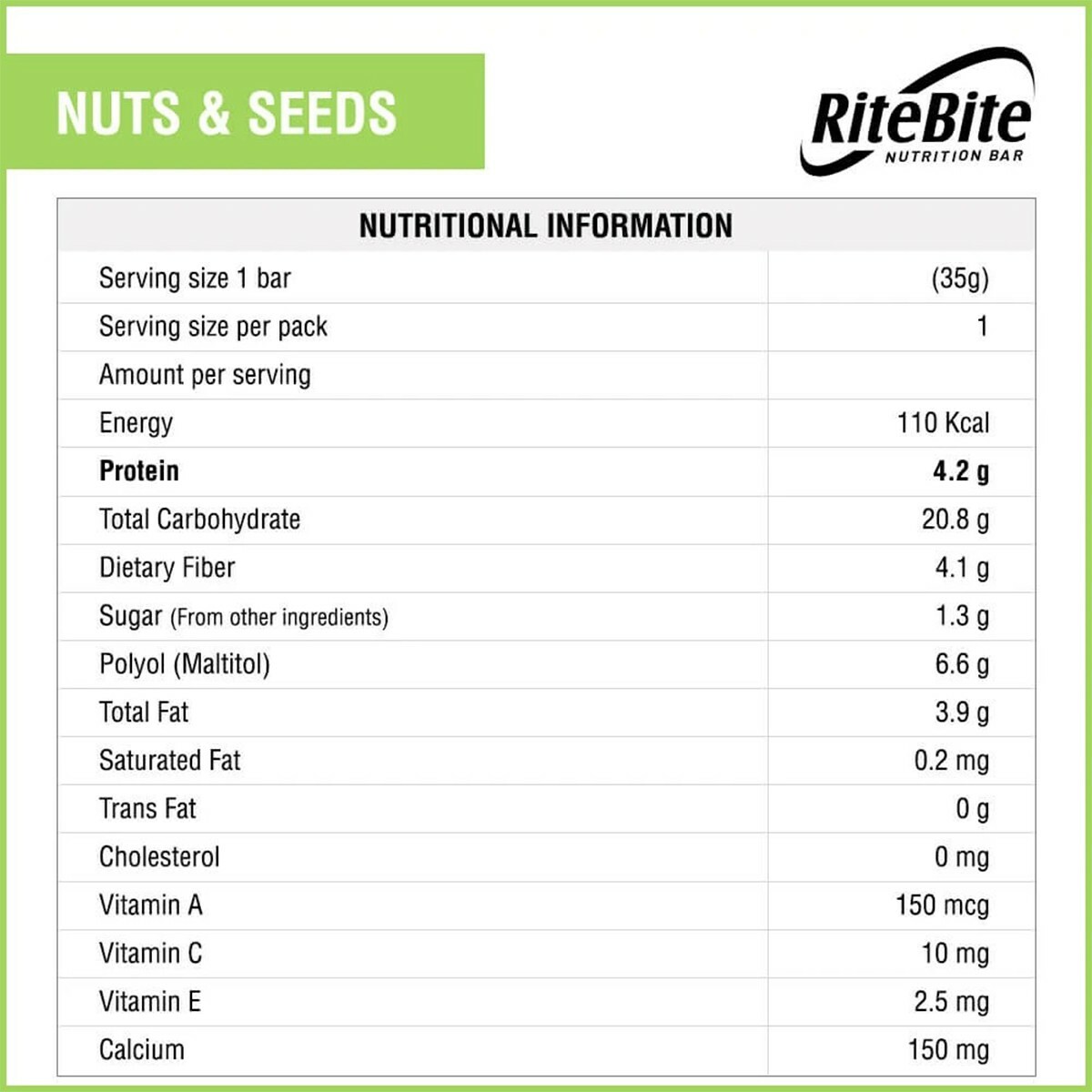Rite Bite Nut & Seeds 35g