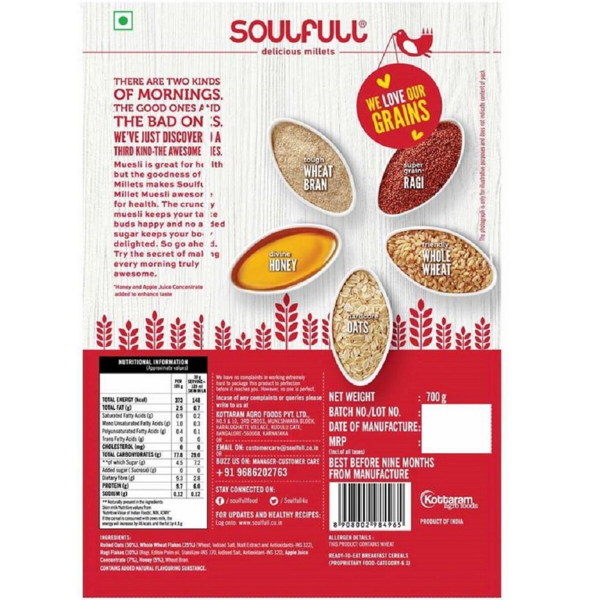 Soulfull Millet Diet 700gm (Pouch)