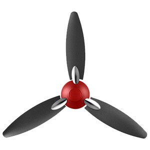 Usha Ceiling Fan Bloom Daffodil Sparkle Red and Black