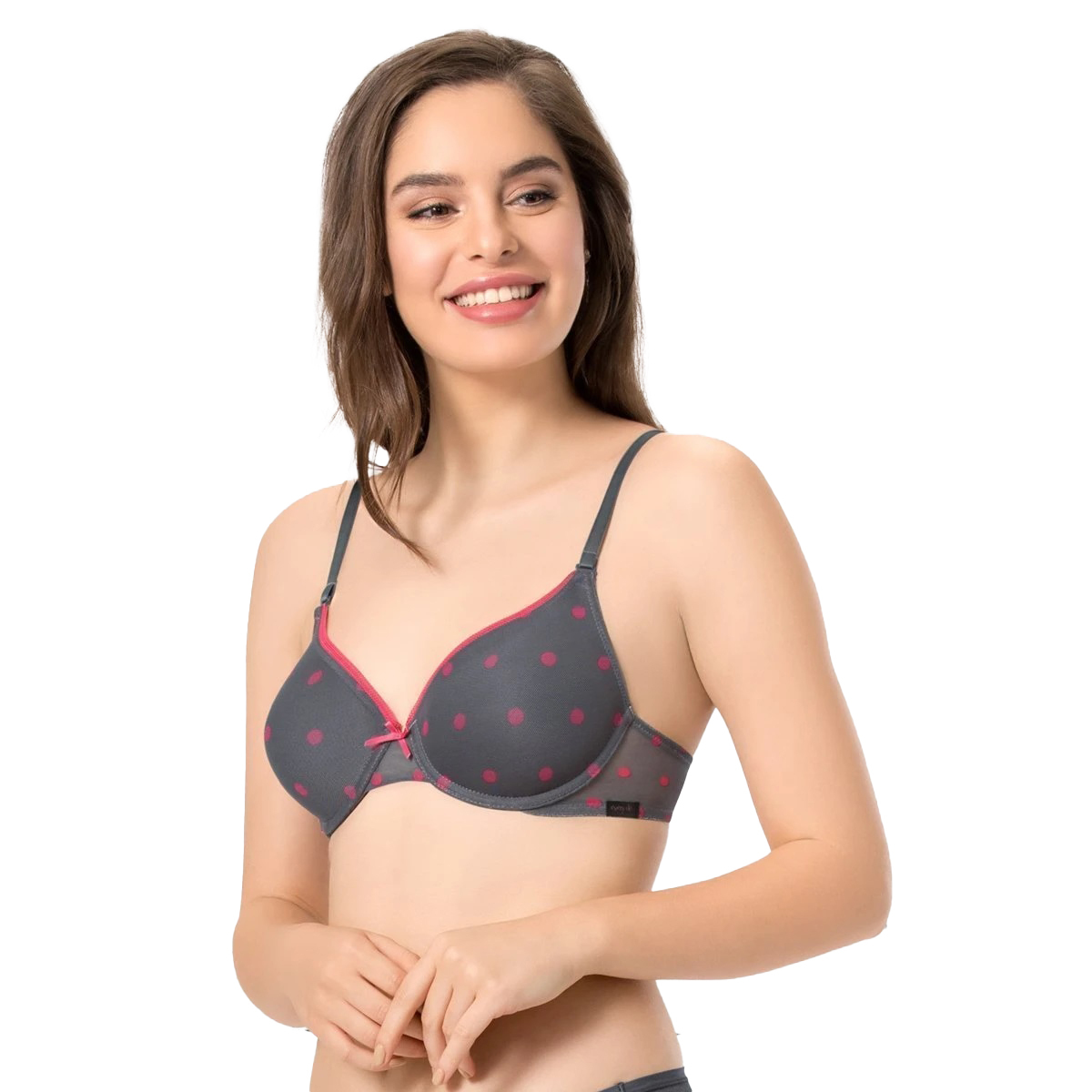 Amante Everyday True Support Full Cover Bra-Steel Grey-C Cup