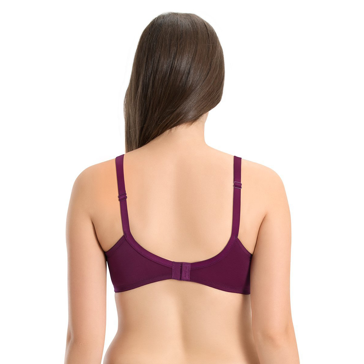 Amante Everyday Lace Contour Full Cover Bra-Pickled Beet-B Cup
