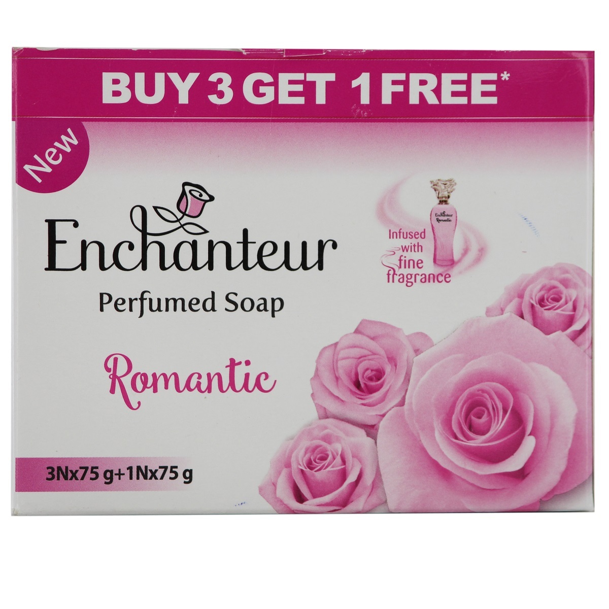 Enchanteur Soap Romantic 75gm 3+1 Free