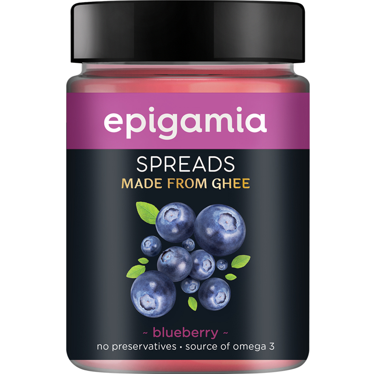 Epigamia Ghee Spread Blueberry 250g