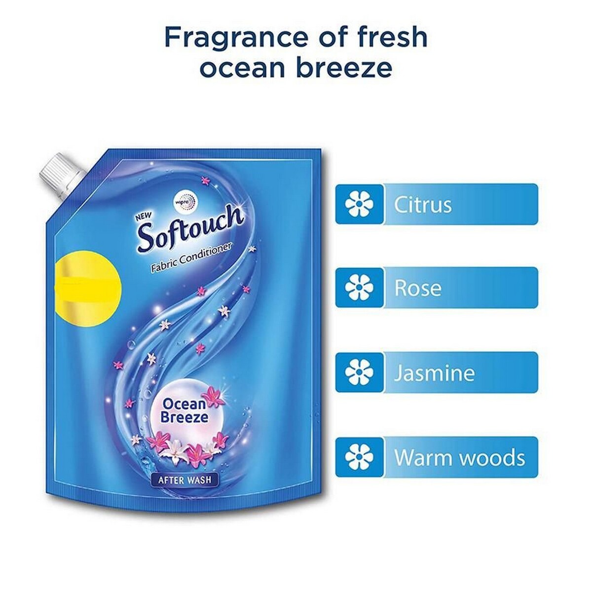 Softouch  Fabric Conditioner  Blue 2L Pouch