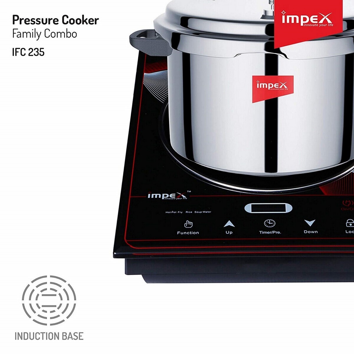 Impex Pressure Cooker Combo 2+3+5Ltr