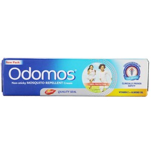 Odomos Mosquito Repellent Cream Vitamin E + Almond 100g