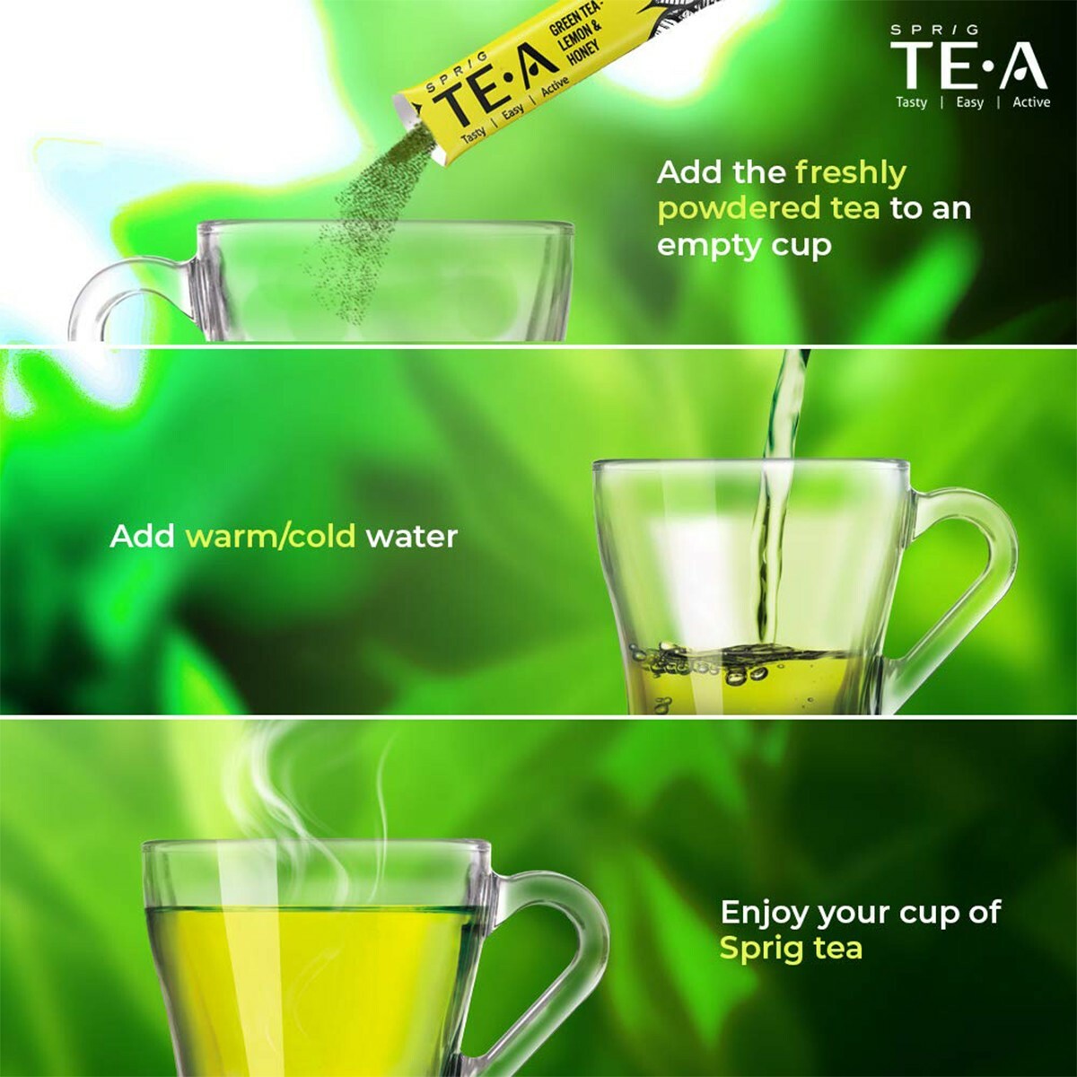 Sprig TE.A Green Tea & Lemon & Honey-Pck 25