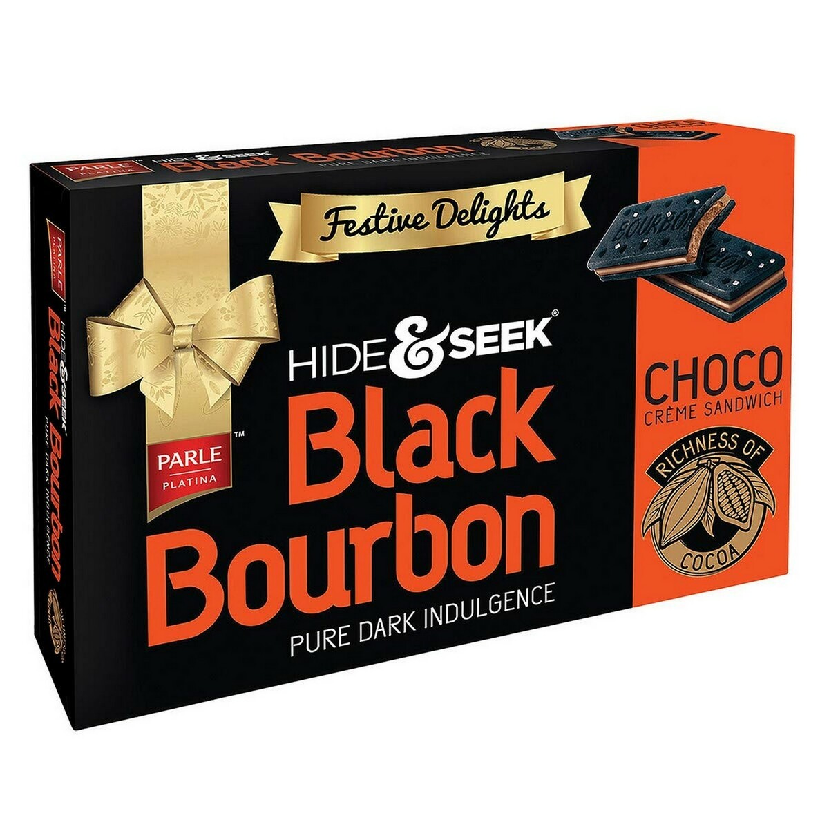 Parle Hide and Seek Black Bourbon Chocolate 300gm