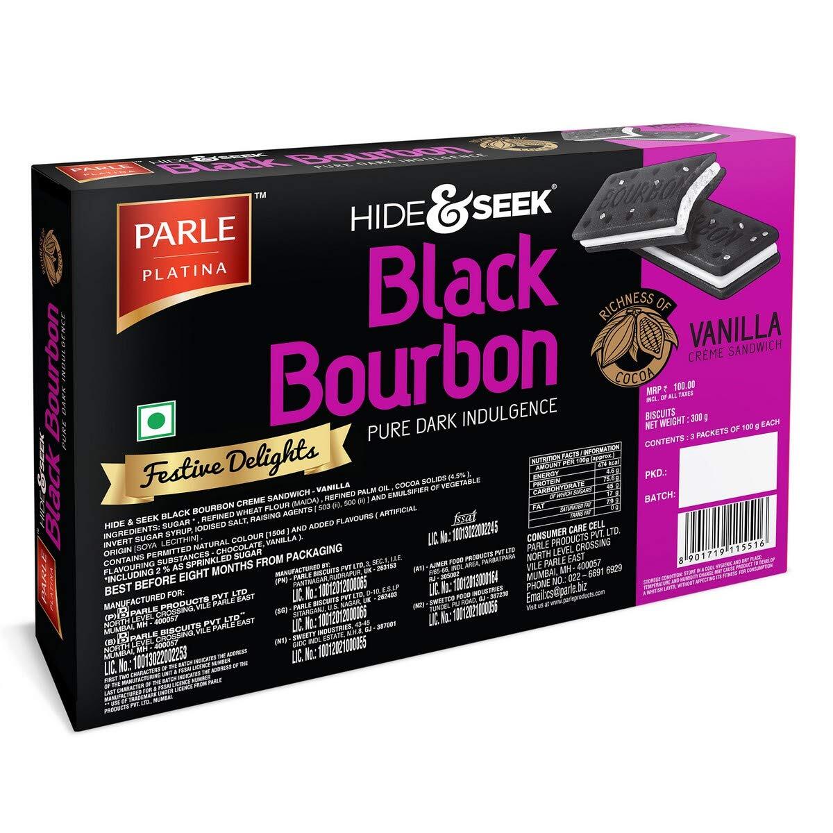 Parle Black Bourbon Vanilla 300g