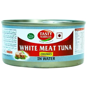 Tasty Nibbles White Meat Tuna Chunks In Water 185g