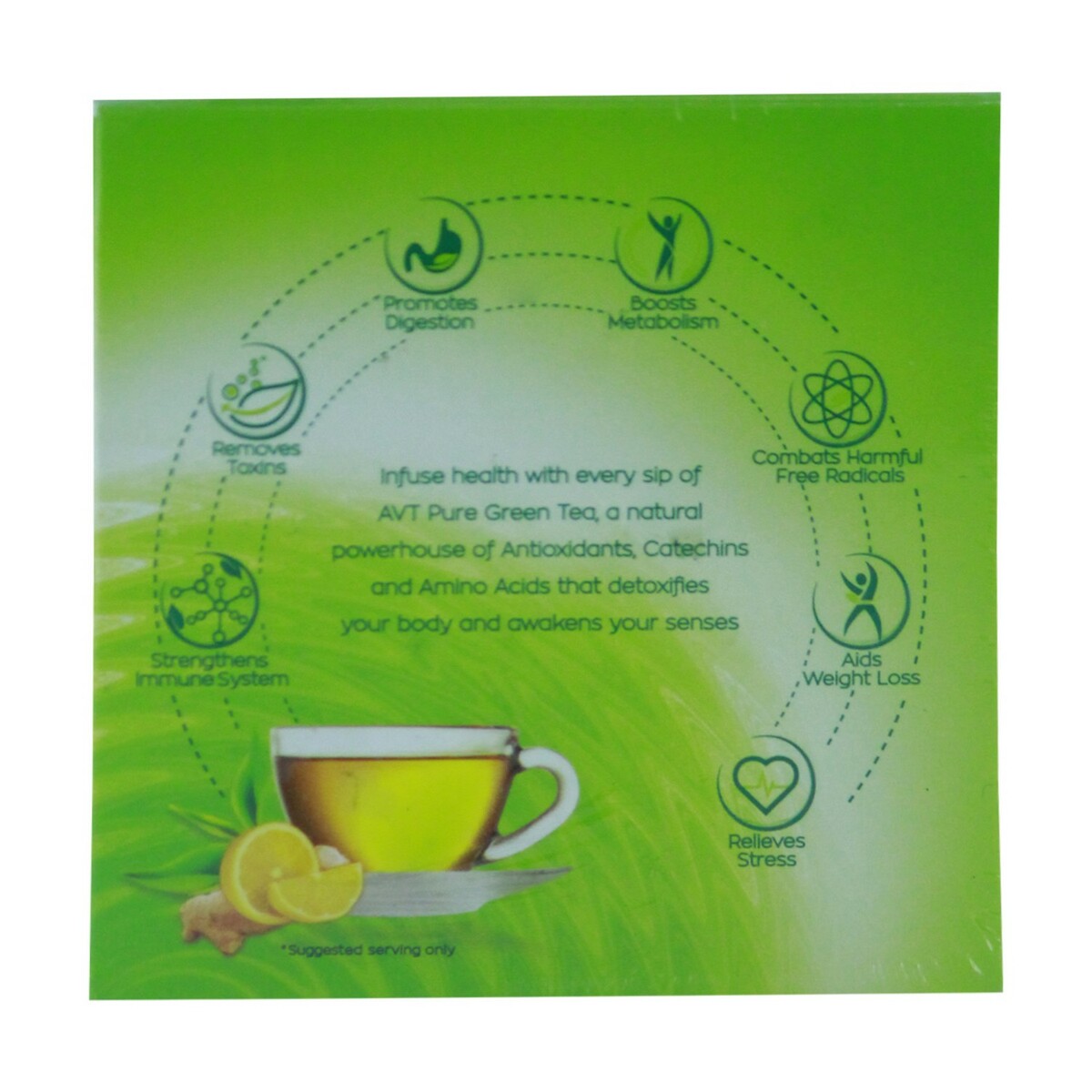 AVT Green Tea 10s Ginger Lemon