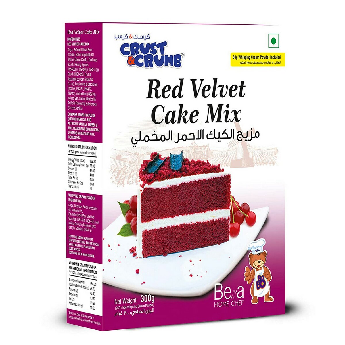 Crust N Crumb Red Velvet Cake Mix 275g