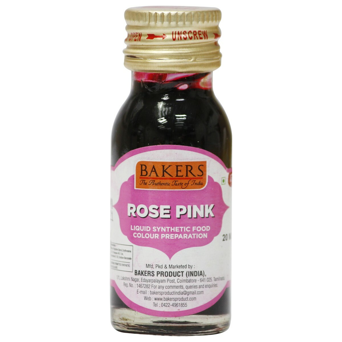 Bakers Rose Pink  Liquid Colour 25ml