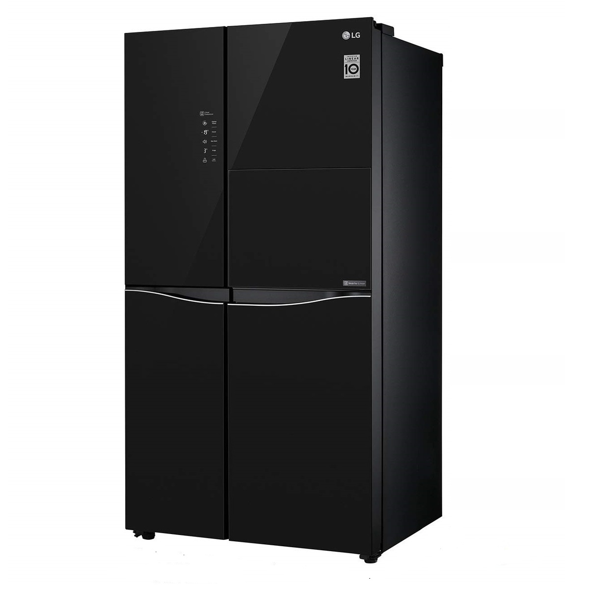 LG Side-By-Side Refrigerator GC-C247UGBM Black 675Ltr