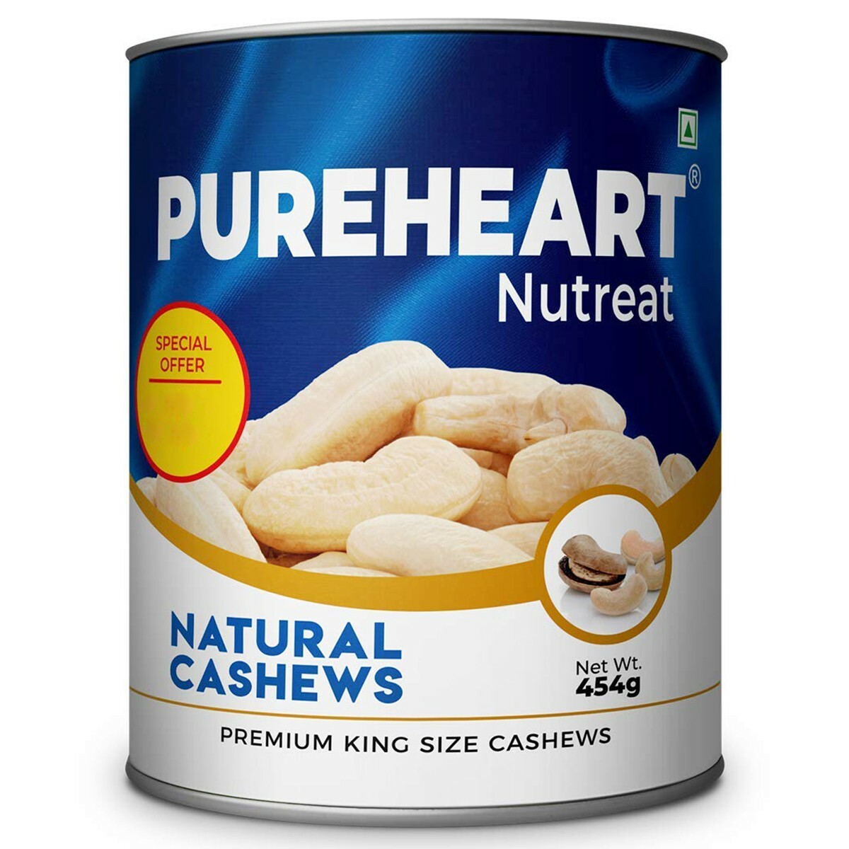 Pureheart Natural Cashews 454gm