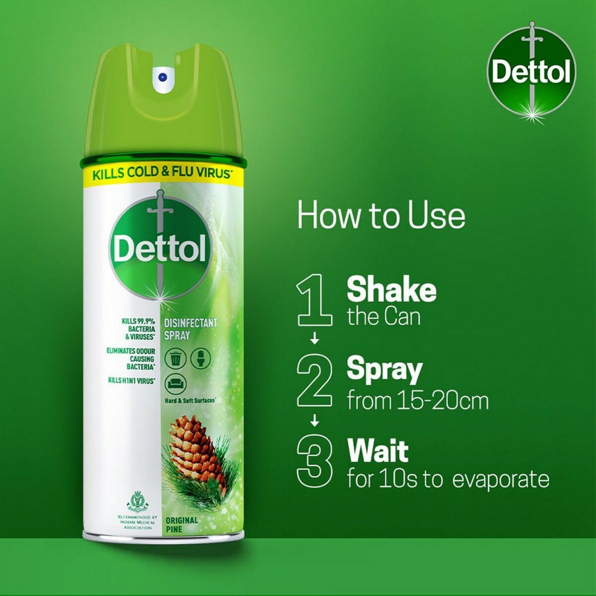 Dettol Disinfectant Spray Original Pine 170gm