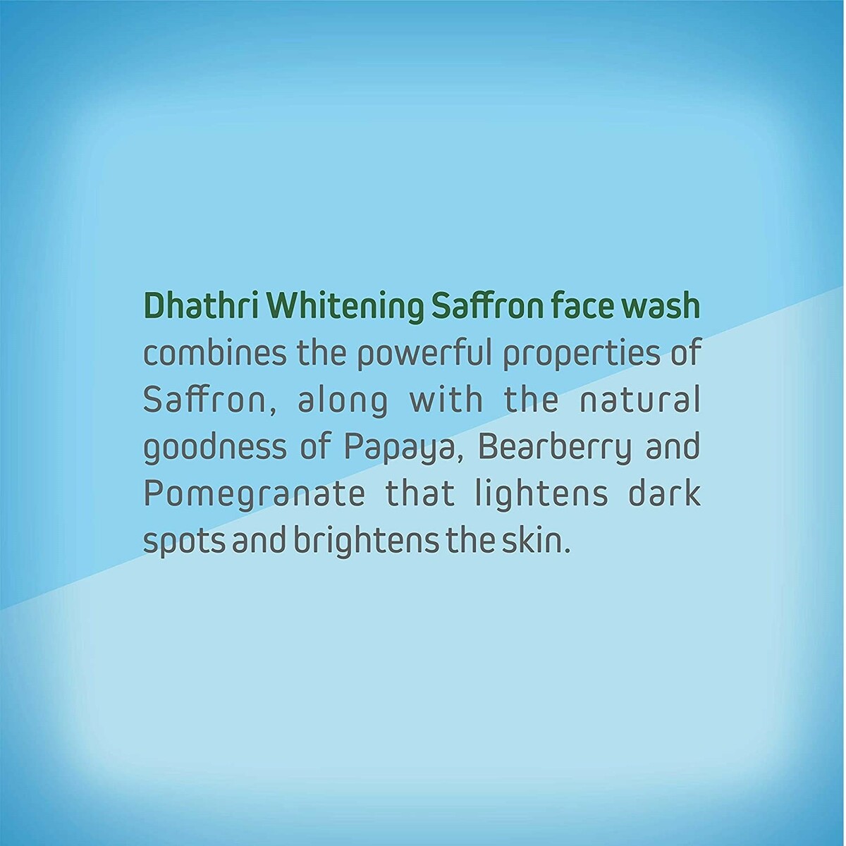 Dhathri  Face Wash Whitening Saffron 100ml