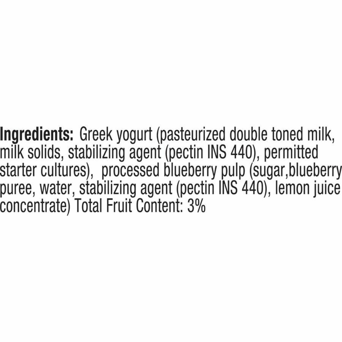 Epigamia Greenk Yogurt Smoothie Blueberry 200ml