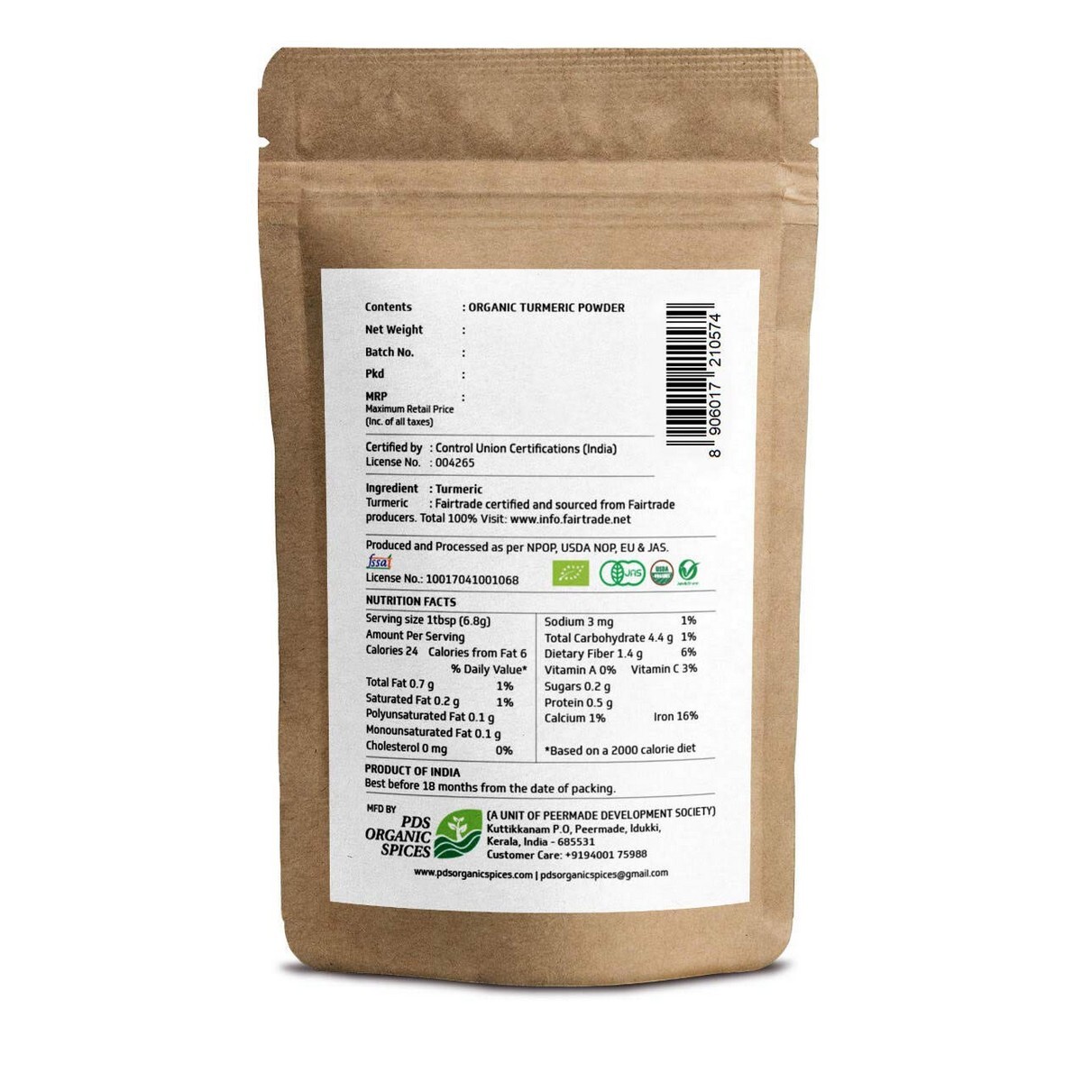 Trubio Organic Turmeric Powder 250g