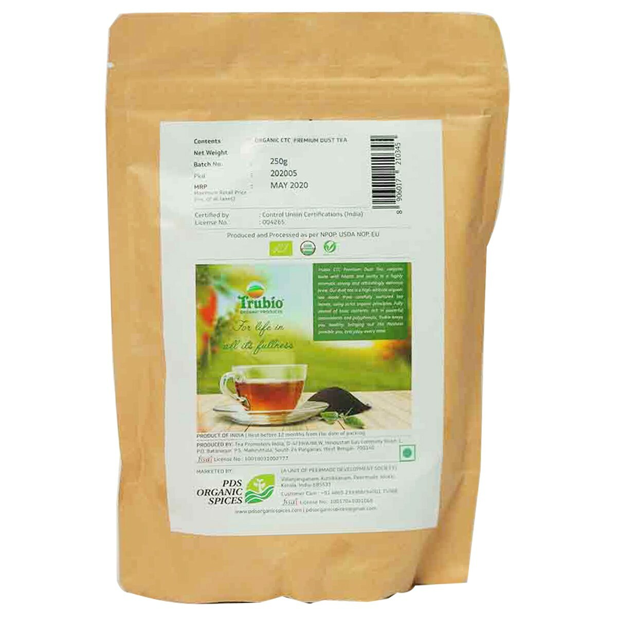 Trubio Organic CTC Premium Dust Tea 250g