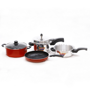 Chefline Pressure Cooker 5L+3Ltr + Casserole 24cm + Frypan 26cm