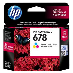 HP 678 Tricolor Ink Advantage Cartridge CZ108AA