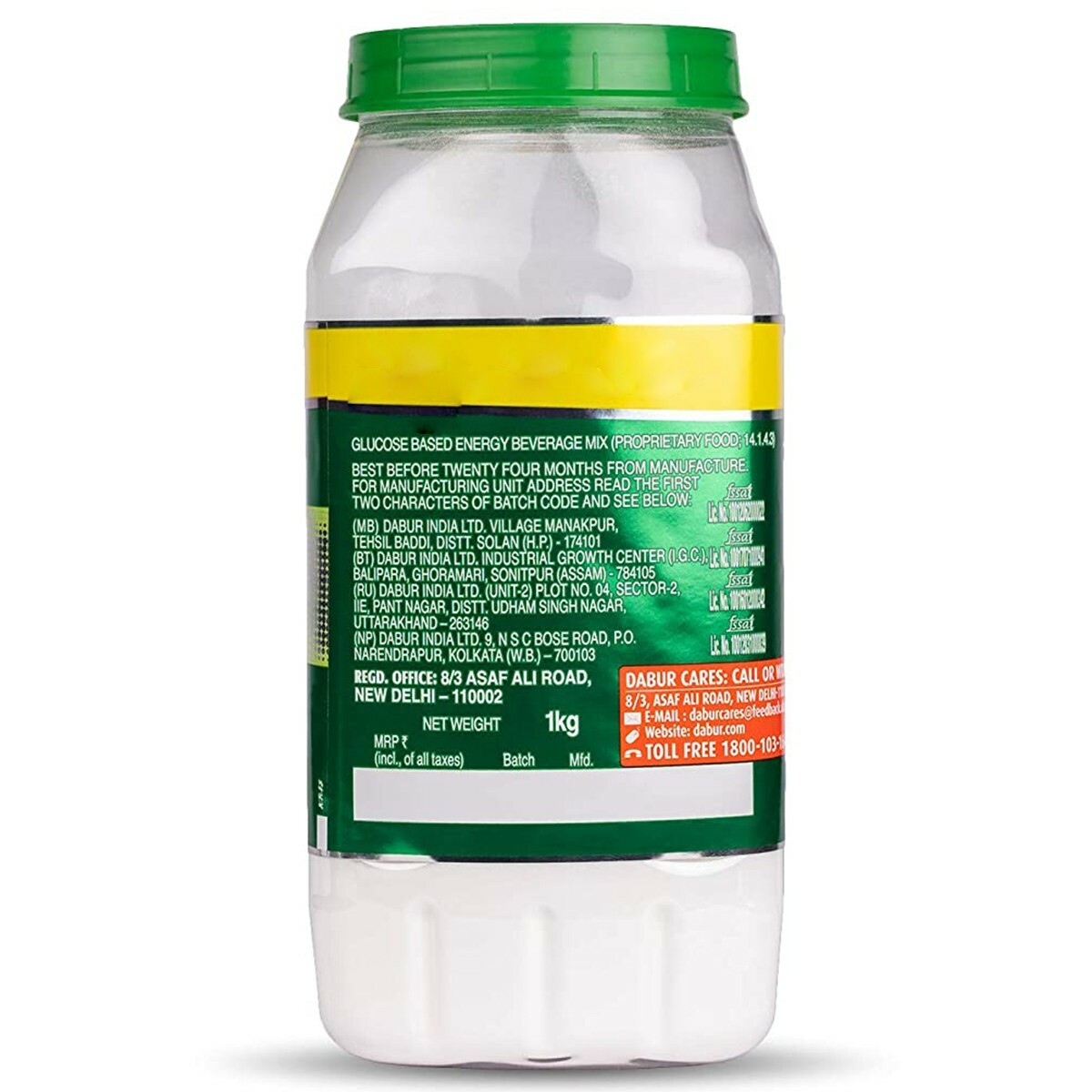 Dabur Glucose-D-Powder Pet Jar 1 Kg
