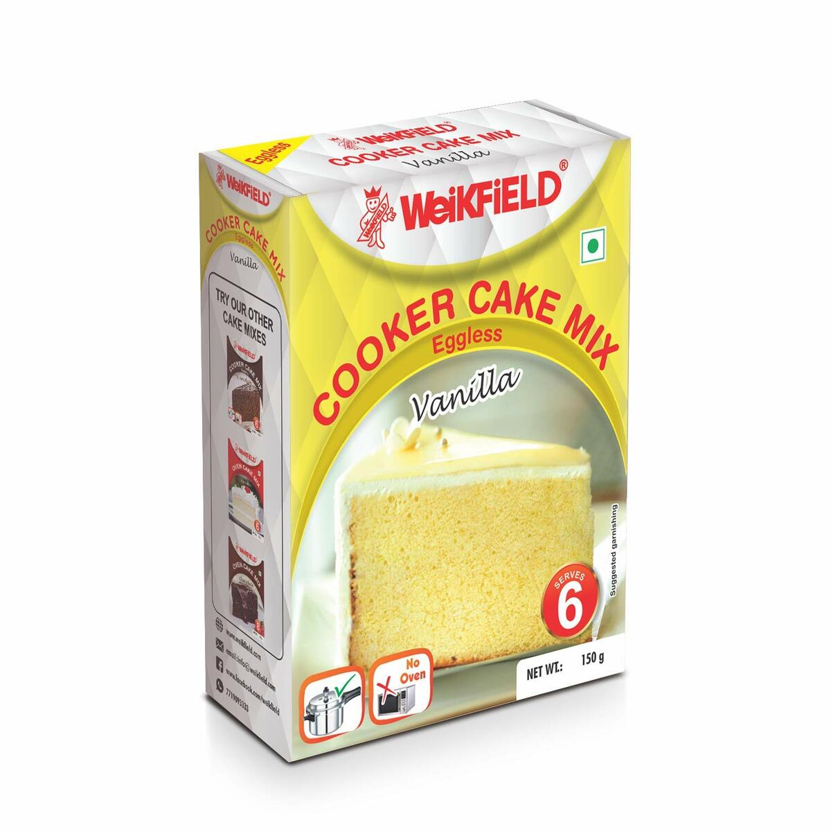 Weikfield Cooker Cake Mix Vanilla 225g
