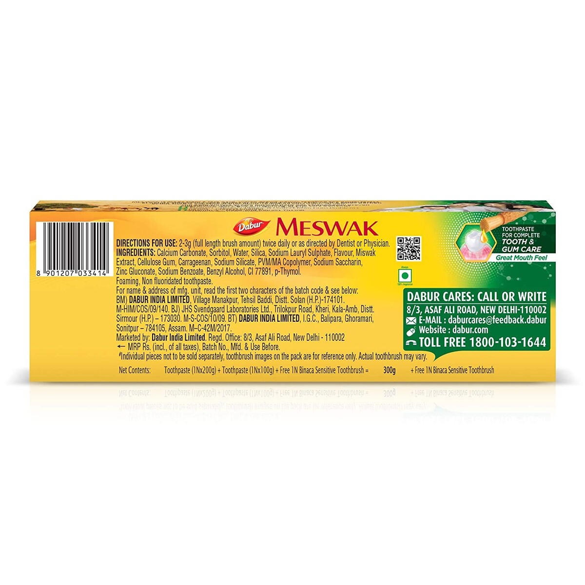 Meswak Toothpaste Family Pack 300g