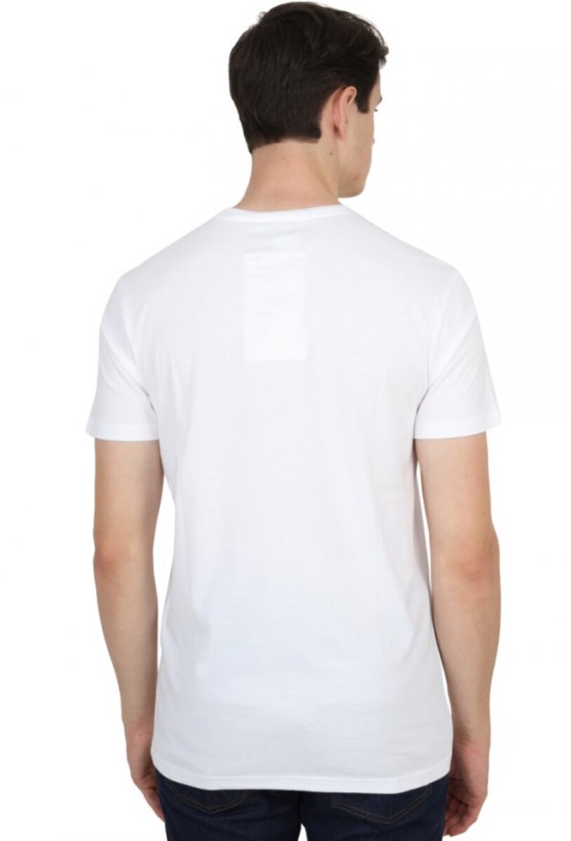 United Benetton Mens T-Shirt 20P3096J14Hog Short Sleeve White