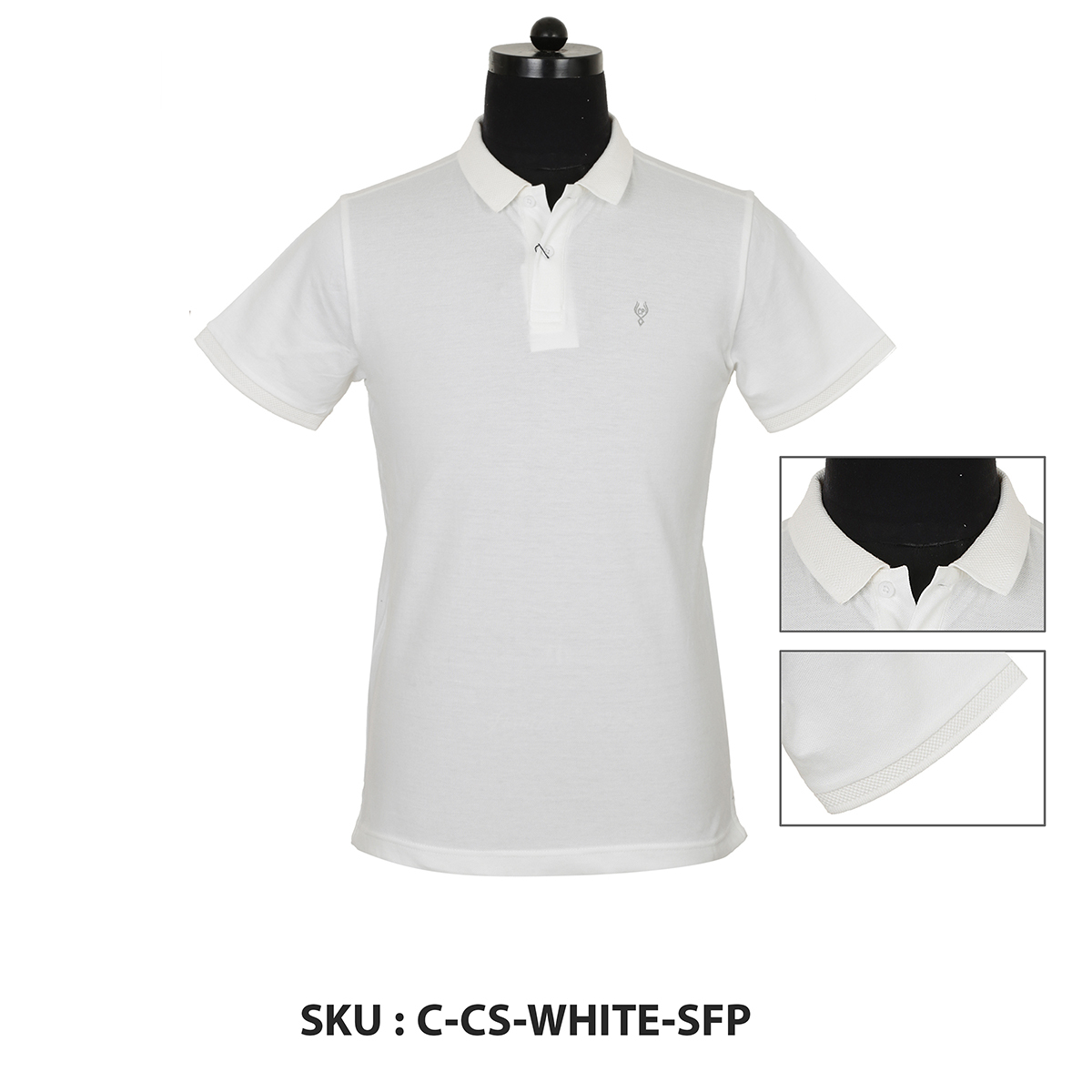 Classic Polo Mens T Shirt C-Cs-White-Sfp White S