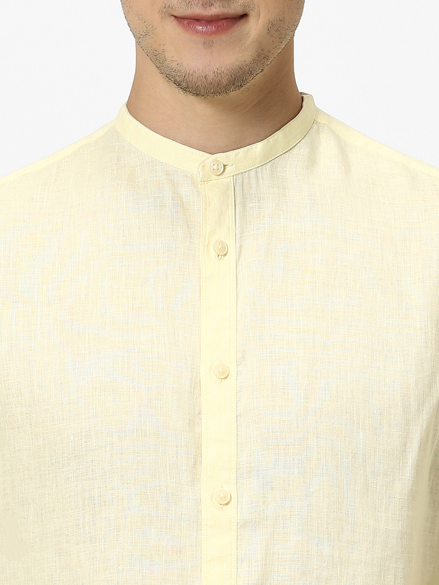 Celio Mens Casuals Shirt Ratamao Yellow