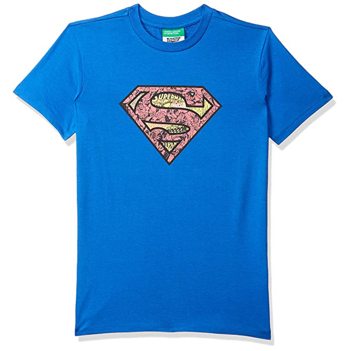United Colors of Benetton Boy's Regular T-Shirt- Blue