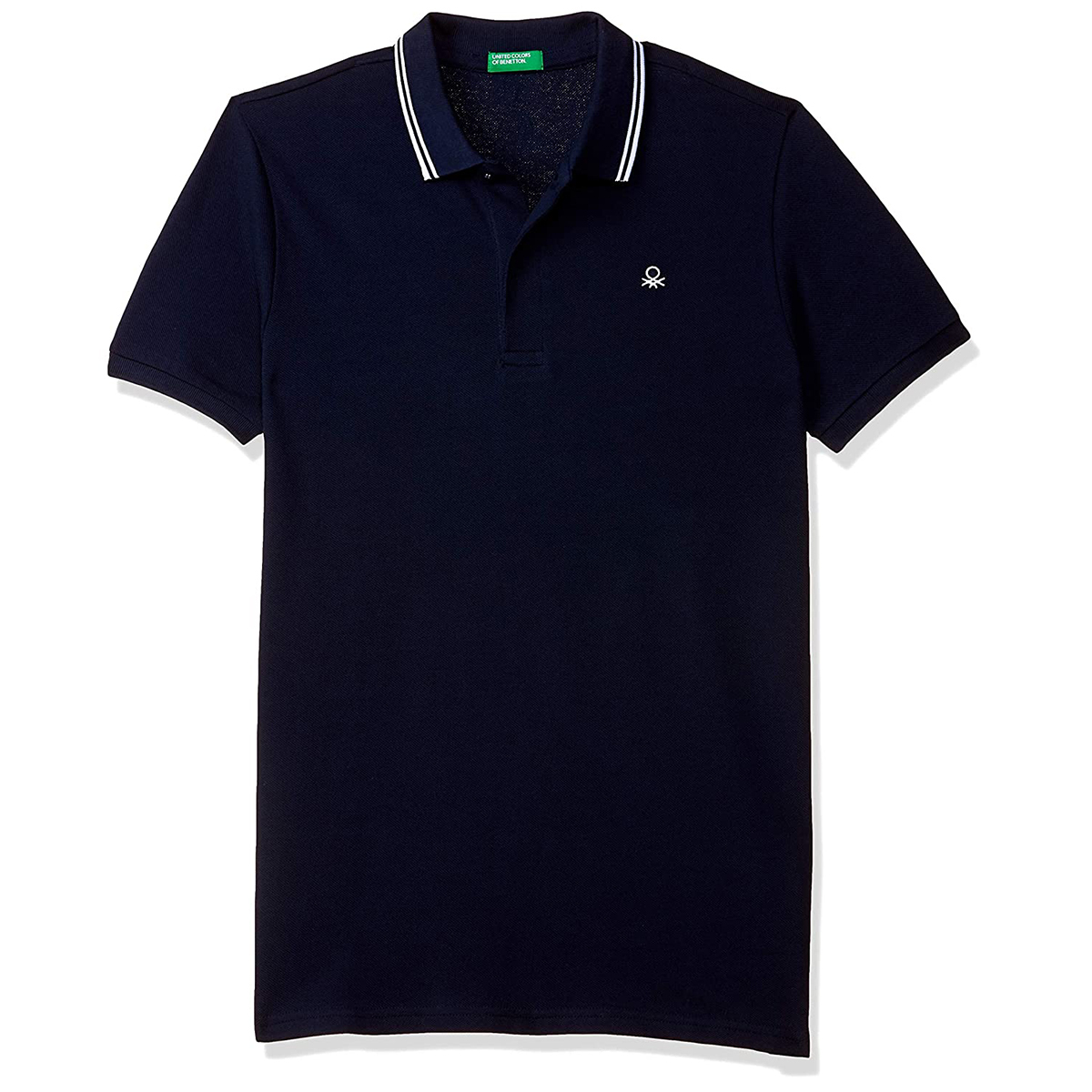 United Colors of Benetton Boy's Regular Polo T-Shirt- Navy Blue